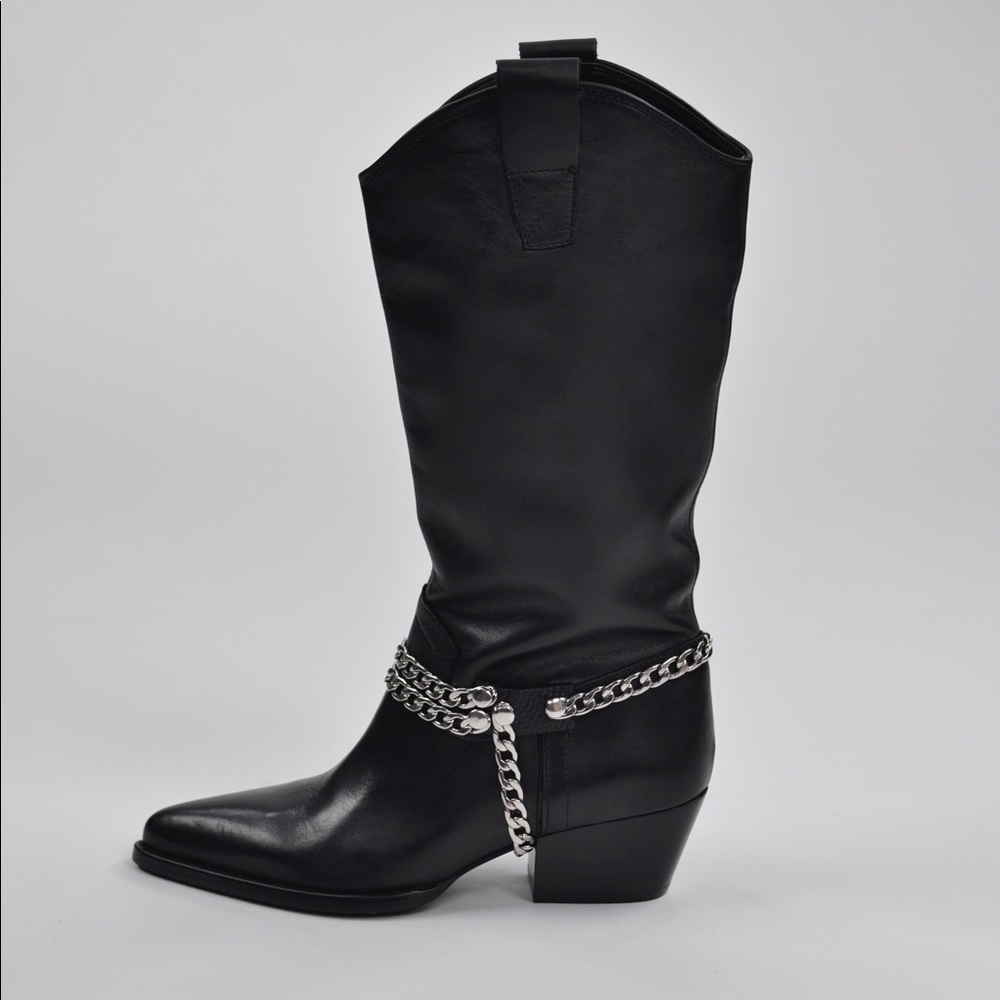 HANDMADE Leather Chain Boot Harness Boot Strap